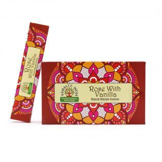 Incienso NAMASTE Rosa con Vainilla 15g.